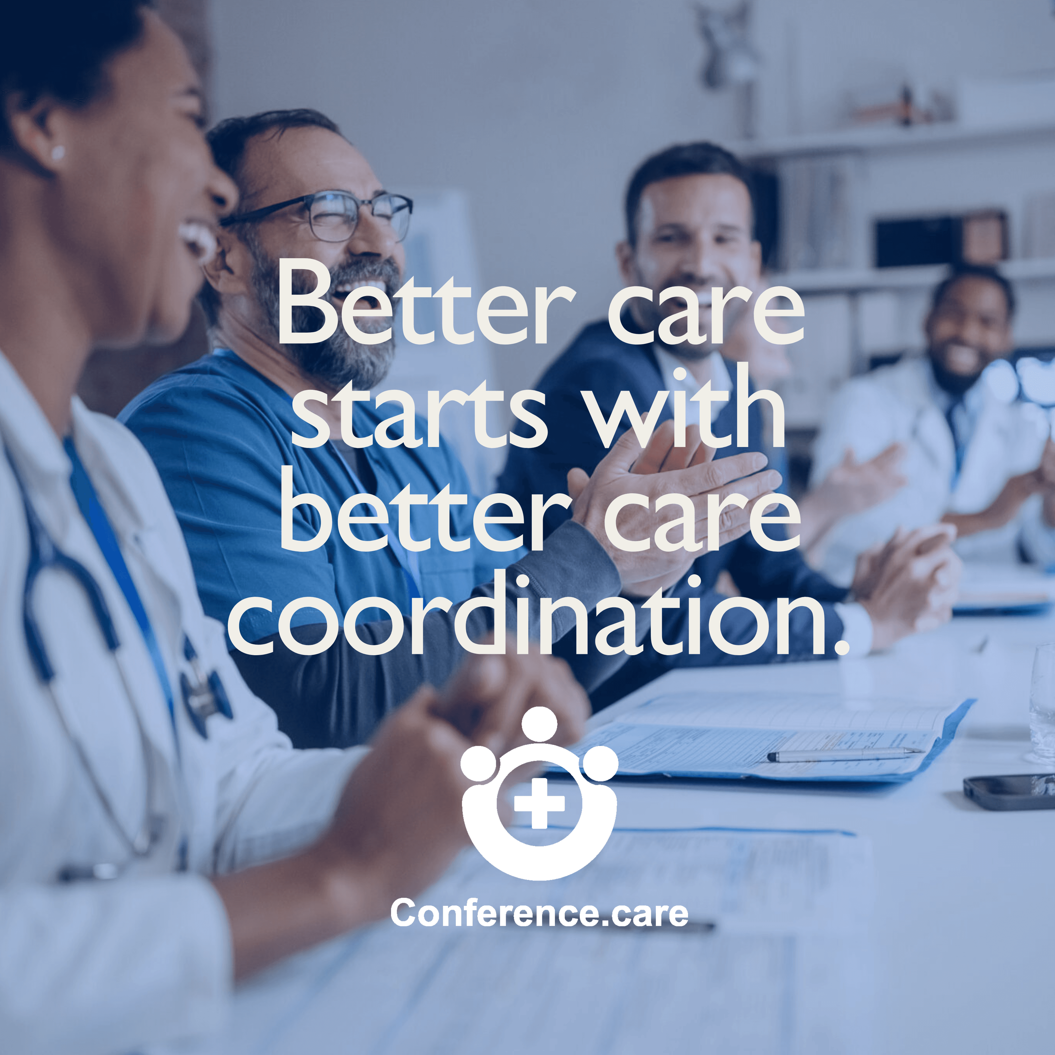 Care team collaborating during a Conference Care session